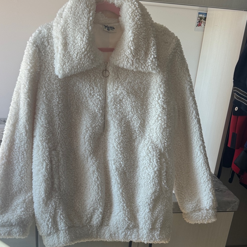 Show Me Your MuMu Cream Teddy Jacket